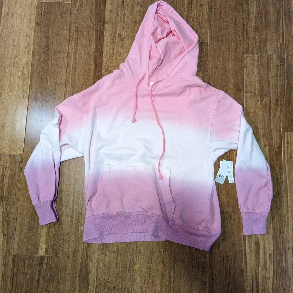 BP Nordstrom Dip Pink Dye Hoodie Ombre